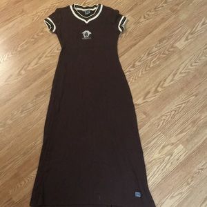 Versace v-neck t shirt dress